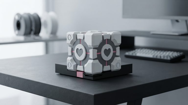 3D druka atdzīvina Portal: Bezmaksas vāciņš Steam Machine!