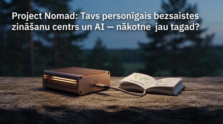 Project Nomad: Tavs personīgais bezsaistes zināšanu centrs un AI - nākotne jau tagad?