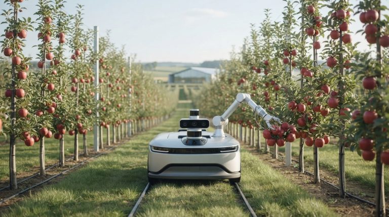 Ābolu vākšana bez cilvēka pieskāriena? Robots nāk talkā lauksaimniekiem!