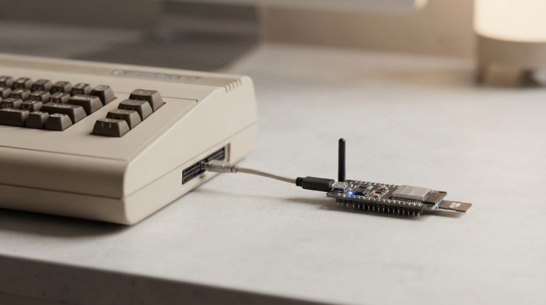 C64 tiešsaistē ar ESP32? Leģendārais dators atgūst jaunu elpu!