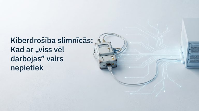 Kiberdrošība slimnīcās: Kad ar „viss vēl darbojas” vairs nepietiek
