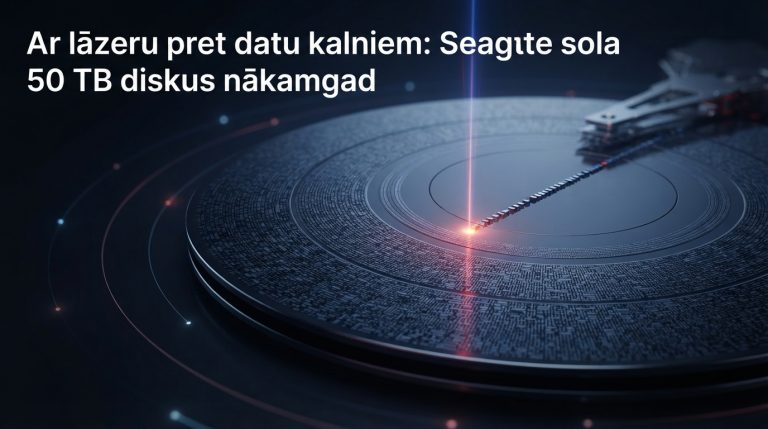 Ar lāzeru pret datu kalniem: Seagate sola 50 TB diskus nākamgad