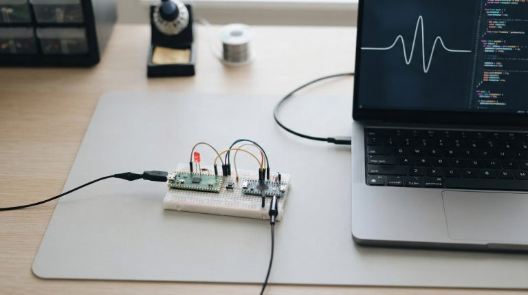TestLab: Tavu mikroprocesoru laboratorija uz tava galda
