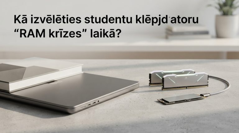 Kā izvēlēties studentu klēpjdatoru “RAM krīzes” laikā?