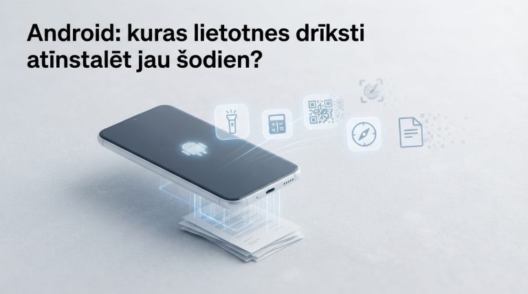 Android: kuras lietotnes drīksti atinstalēt jau šodien?