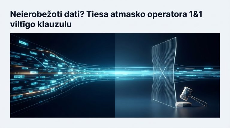 Neierobežoti dati? Tiesa atmasko operatora 1&1 viltīgo klauzulu