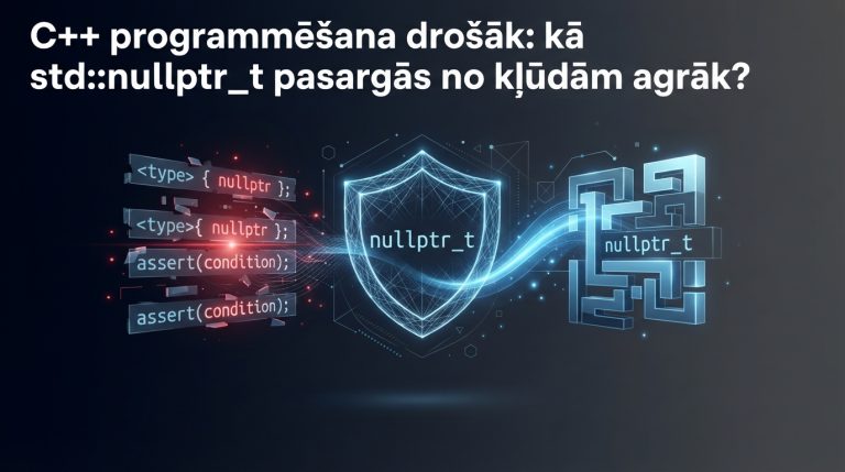 C++ programmēšana drošāk: kā std::nullptr_t pasargās no kļūdām agrāk?