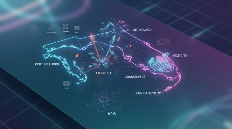 GTA 6 karte atklājas: kā fani būvē Leonidas digitālo pasauli?
