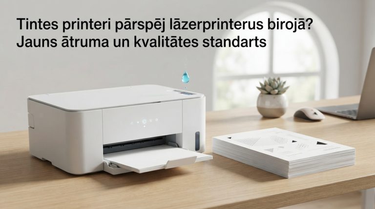 Tintes printeri pārspēj lāzerprinterus birojā? Jauns ātruma un kvalitātes standarts